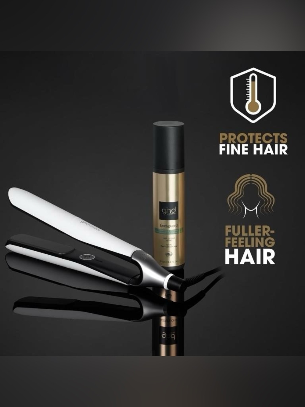 I
GHD BODYGUARD HEAT PROTECTANT, FINE HAIR 4 OZ